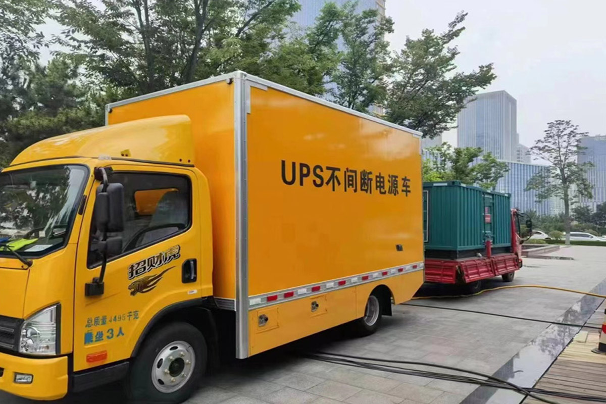 杭州发电机租赁施工现场