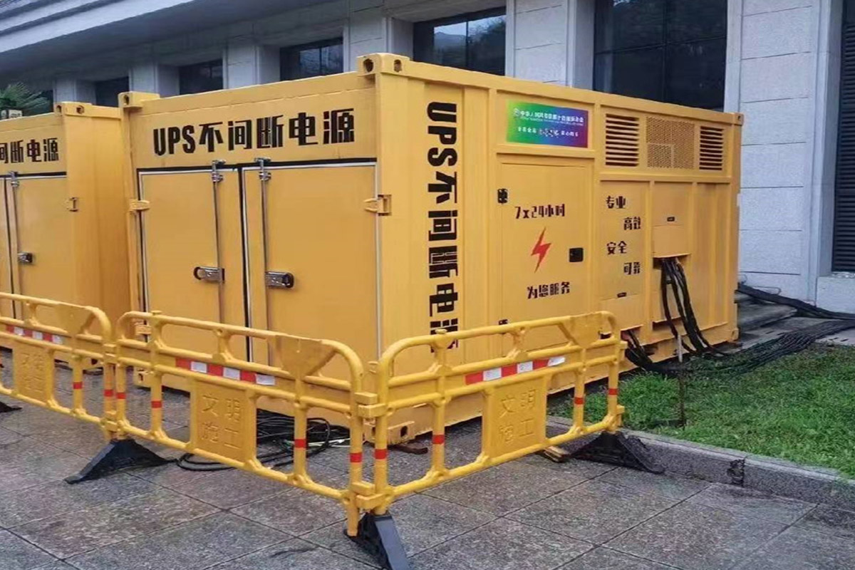 杭州发电机租赁施工现场