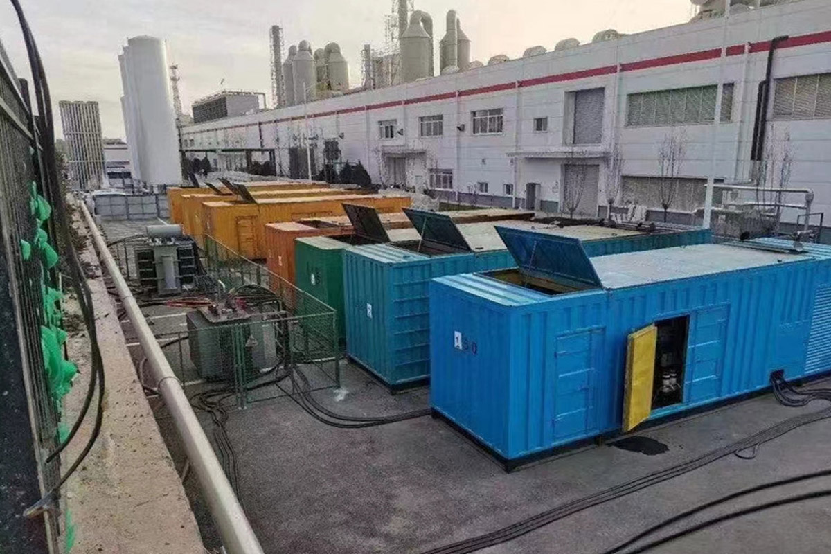 杭州发电机租赁施工现场